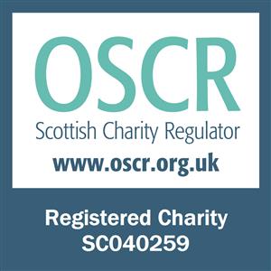OSCR logo showing the registered Charity number SC040259